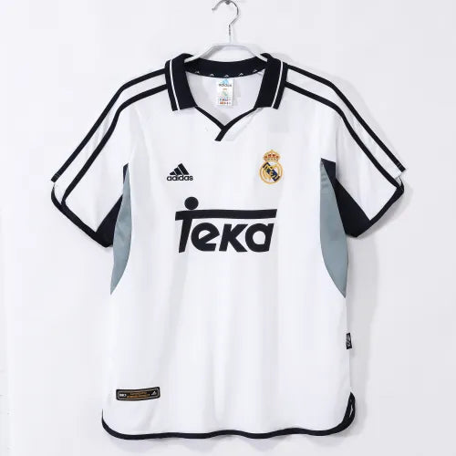 Real Madrid Home Mens Retro Jersey 2000/01